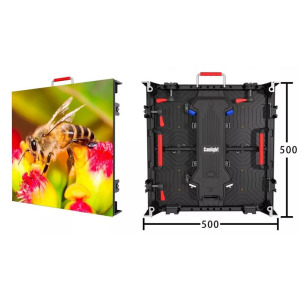 舞台租赁LED显示屏压铸铝箱体500x500-H1，可弧形拼接，可前后维护，快速安装，新款